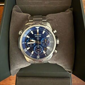 Men's Blue Chronograph Watch